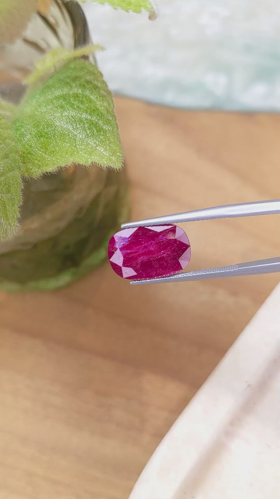 6.82 Ct. Ruby from Mozambique Size Video