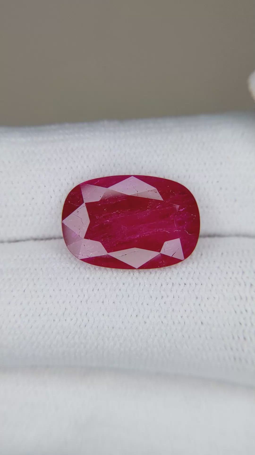6.82 Ct. Ruby from Mozambique Size Video