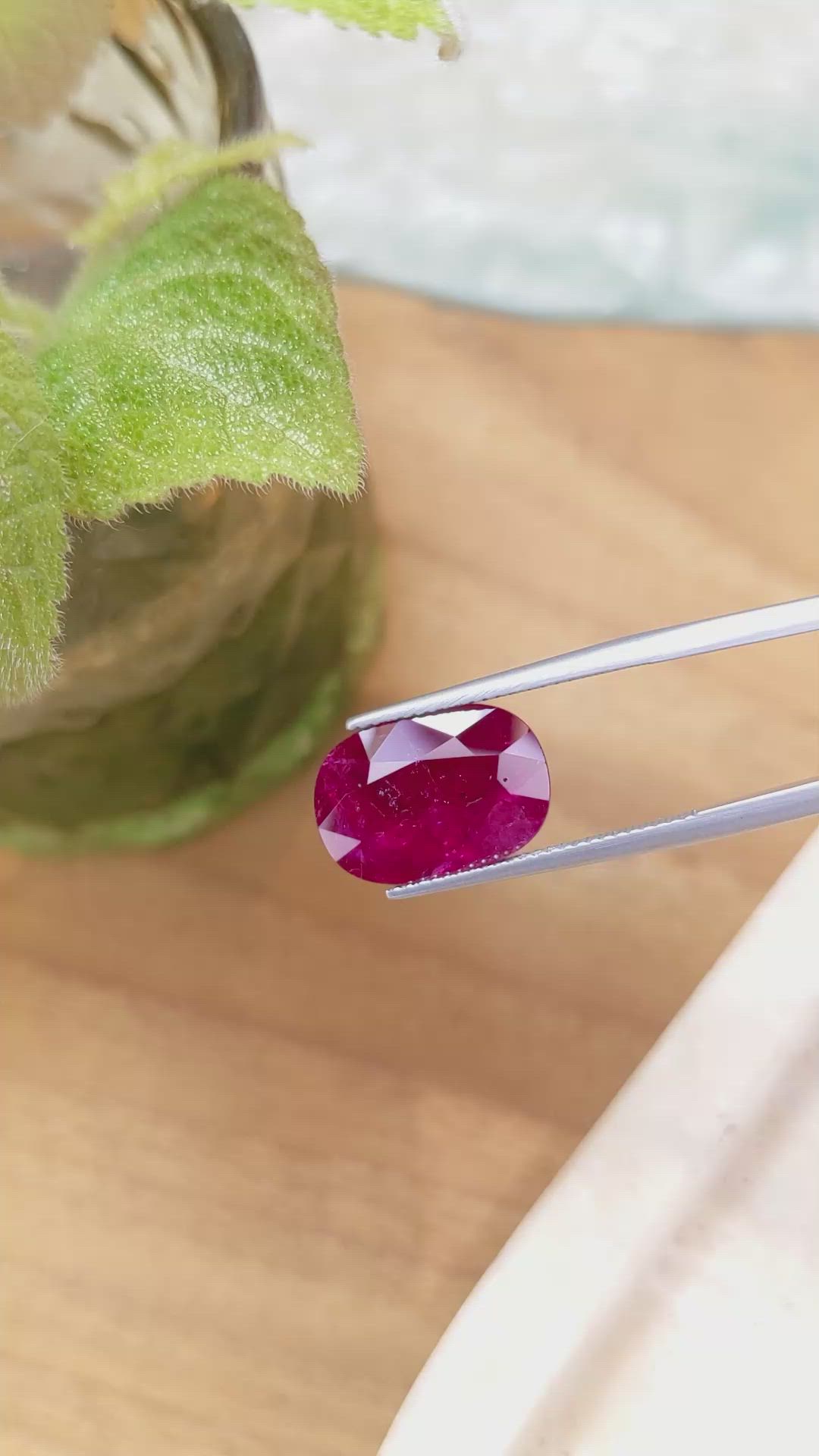 7.98 Ct. Ruby from Mozambique Size Video