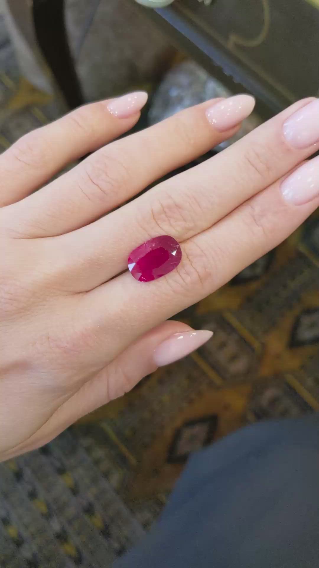 4.88 Ct. Ruby from Mozambique Size Video