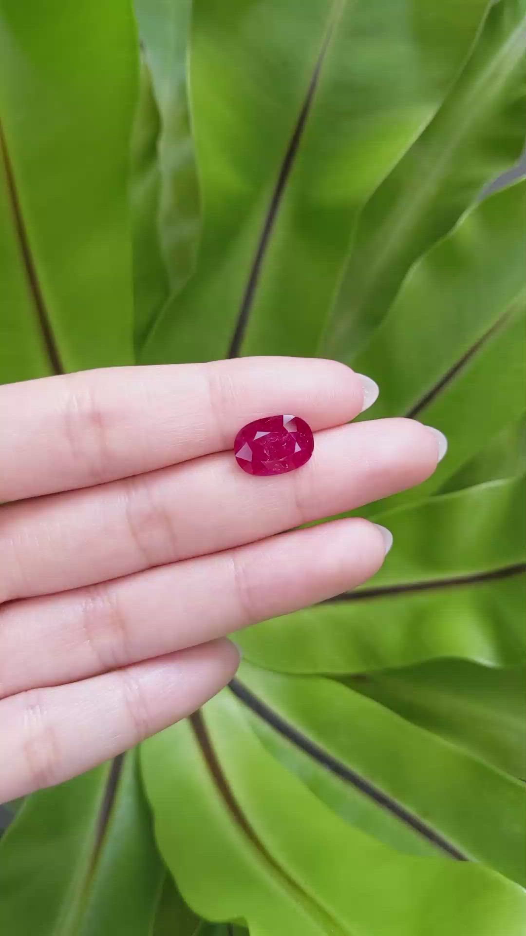 4.40 Ct. Ruby from Mozambique Size Video