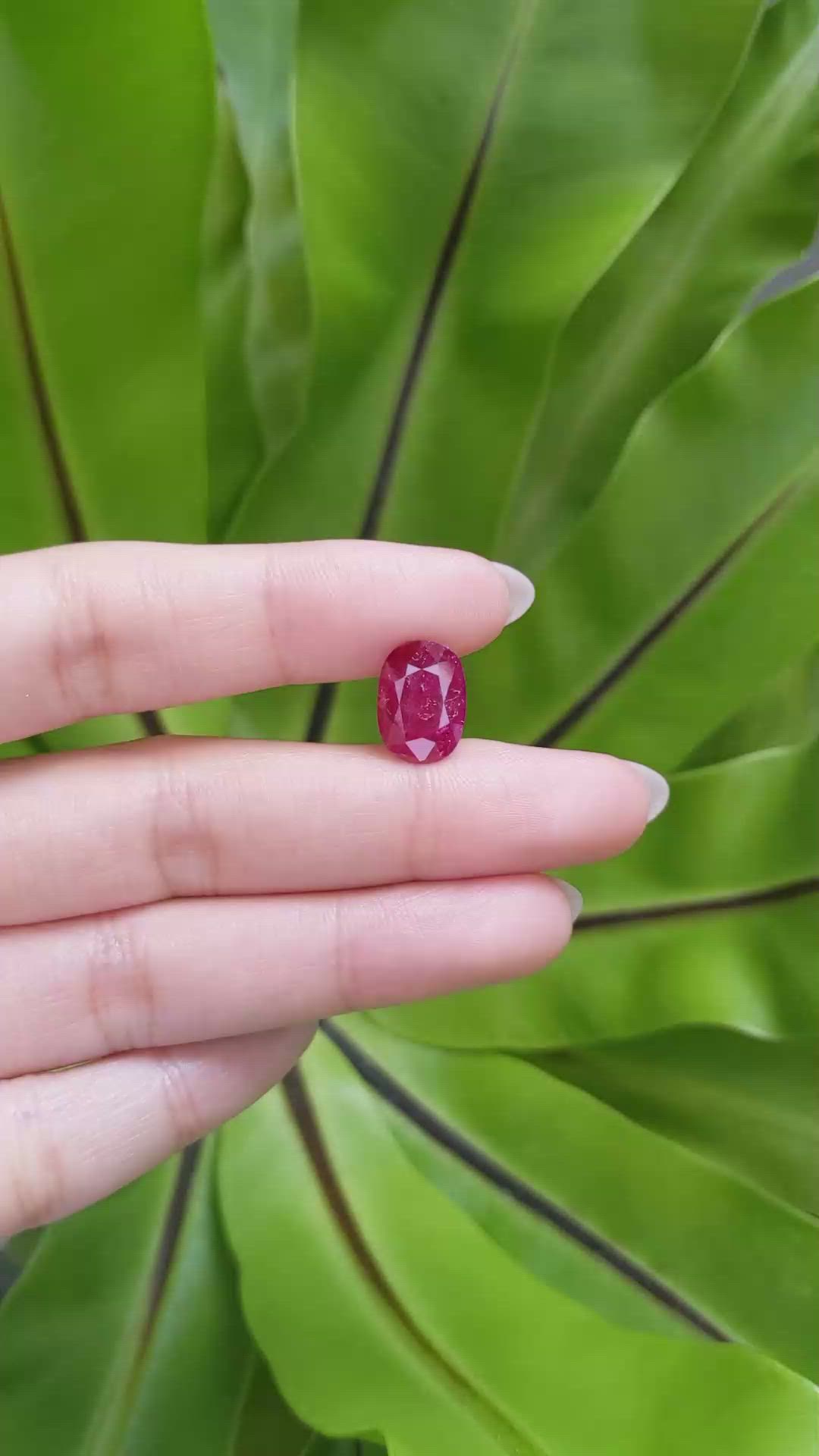 4.40 Ct. Ruby from Mozambique Size Video