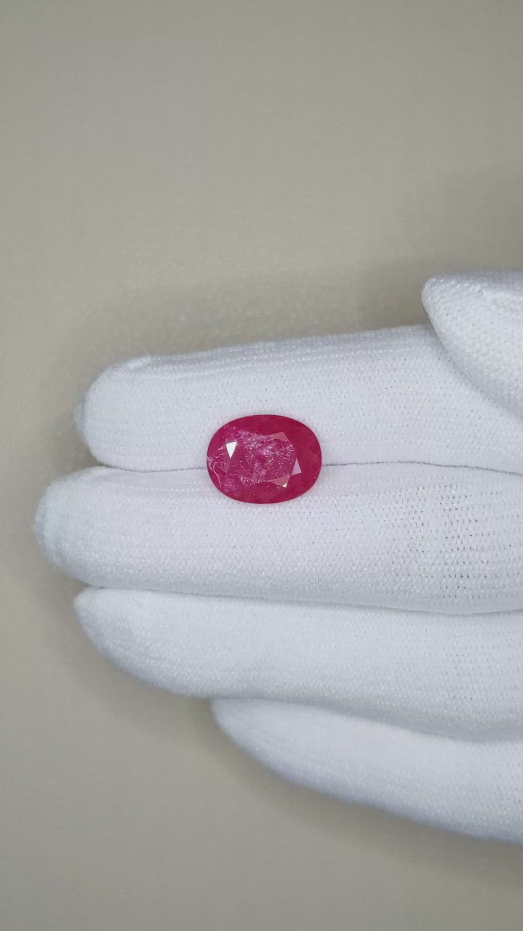 5.01 Ct. Ruby from Mozambique Size Video