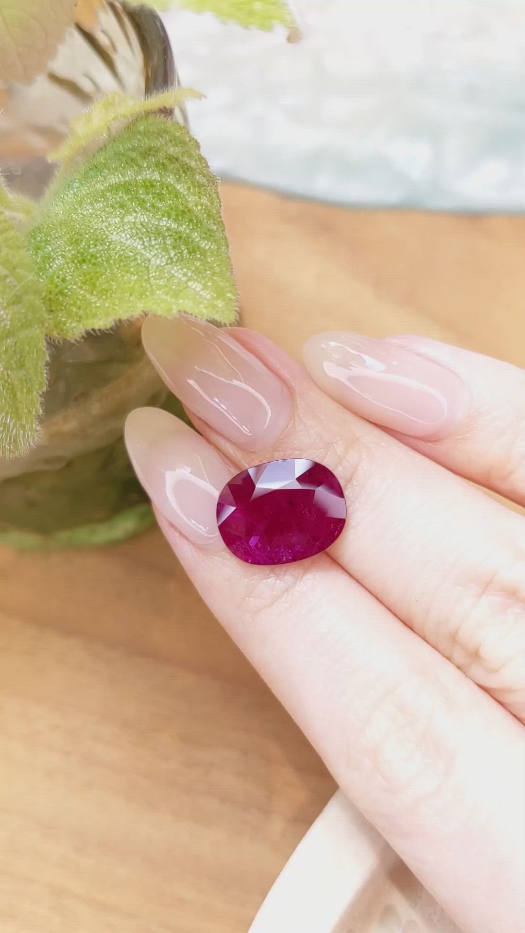 6.87 Ct. Ruby from Mozambique Size Video