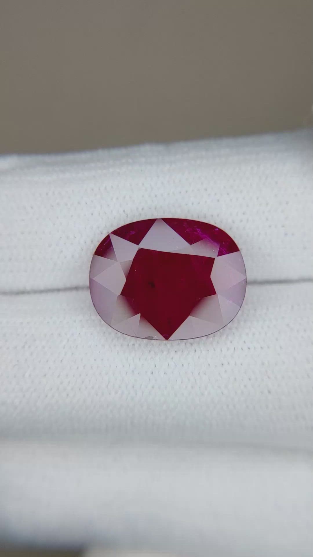 6.87 Ct. Ruby from Mozambique Size Video