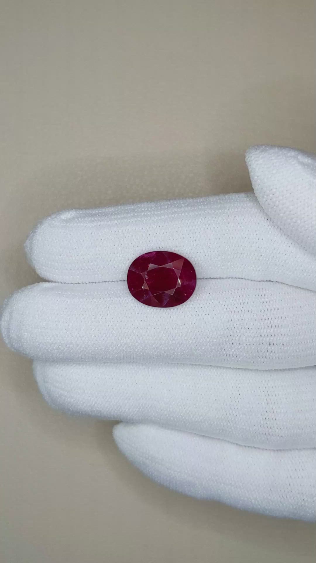 5.30 Ct. Ruby from Mozambique Size Video