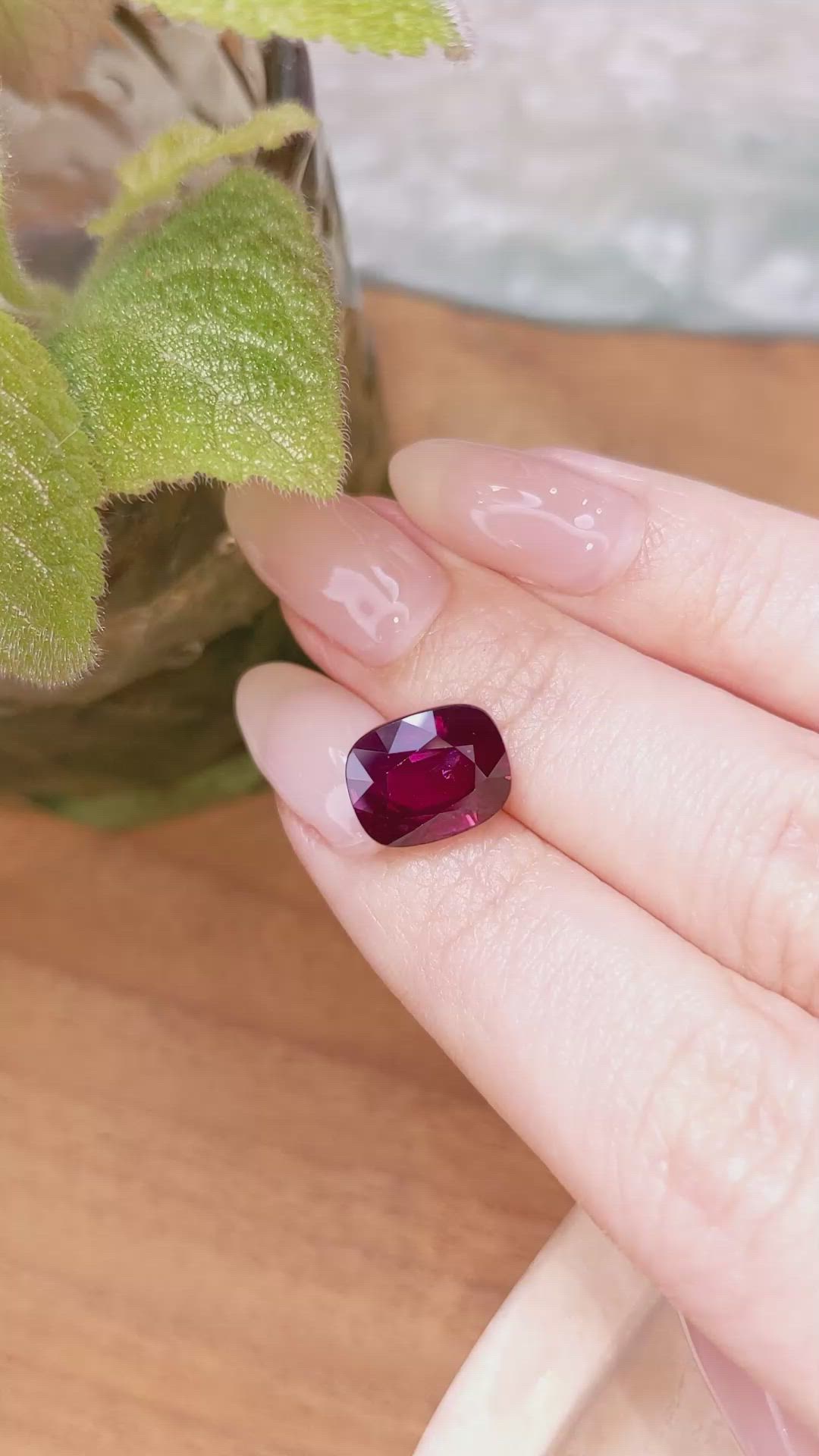 7.01 Ct. Ruby from Mozambique Size Video
