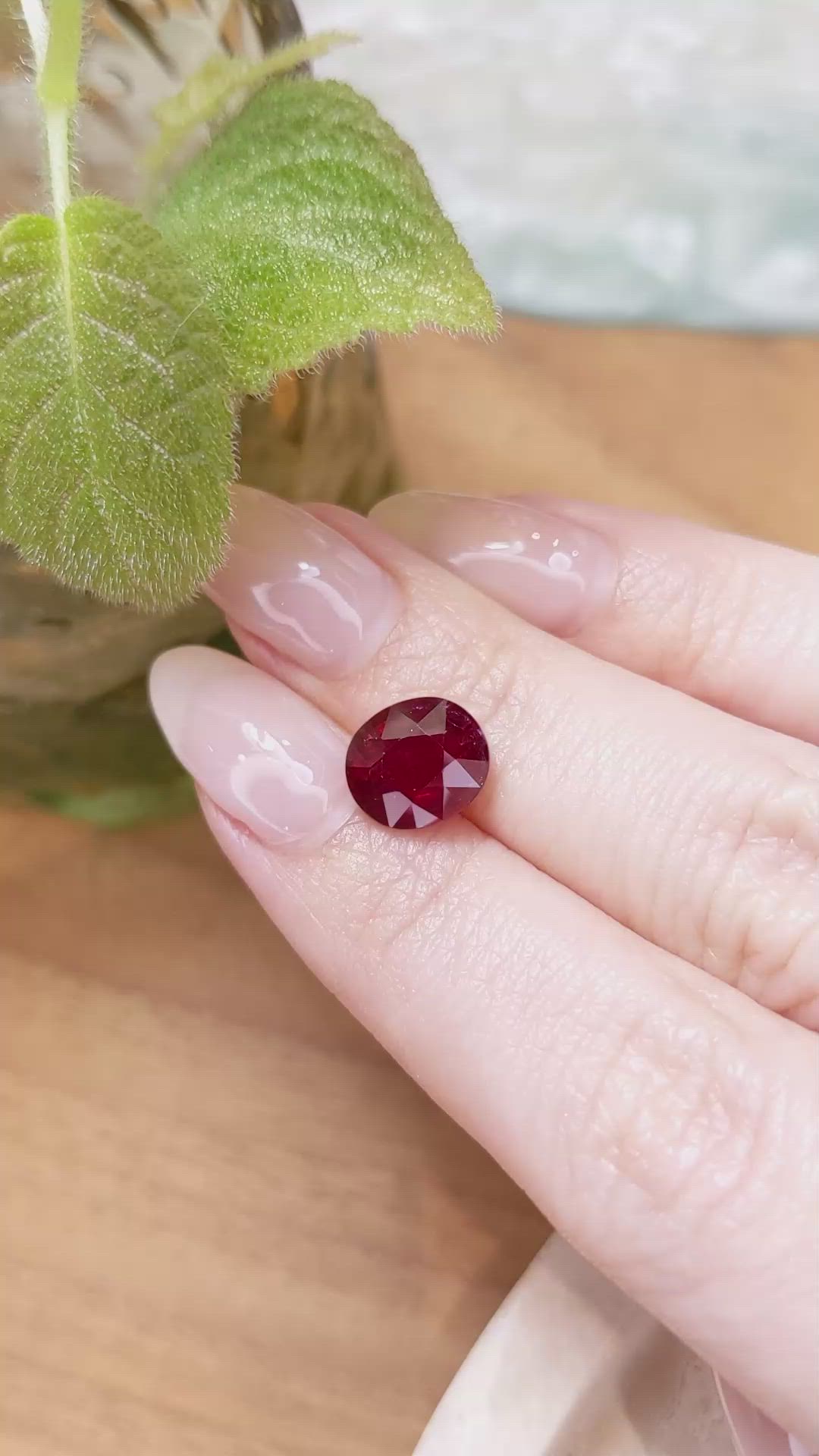 4.20 Ct. Ruby from Mozambique Size Video