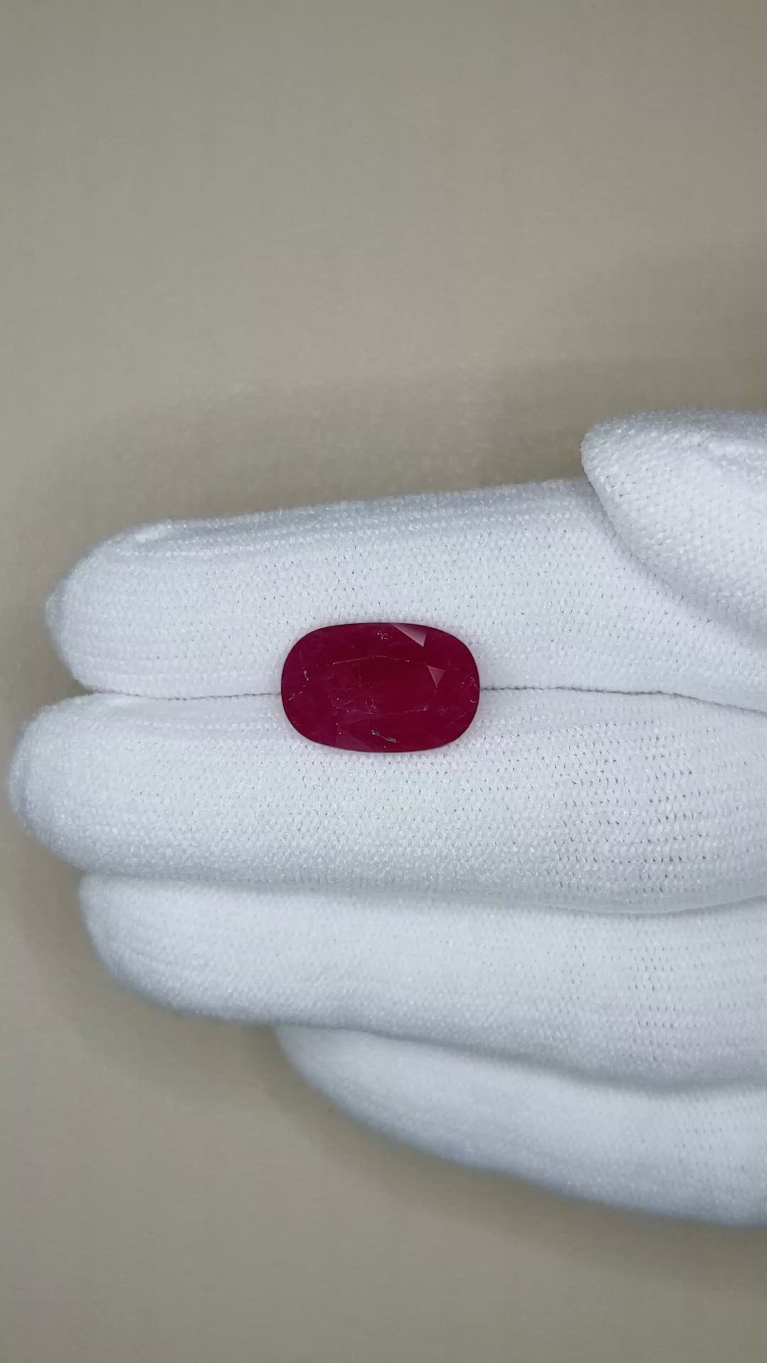 7.12 Ct. Ruby from Mozambique Size Video