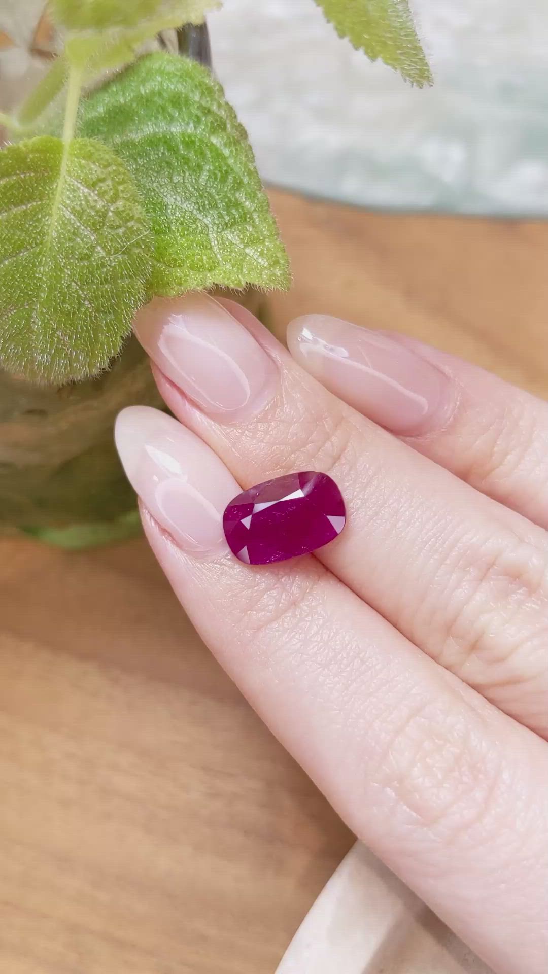 4.69 Ct. Ruby from Mozambique Size Video