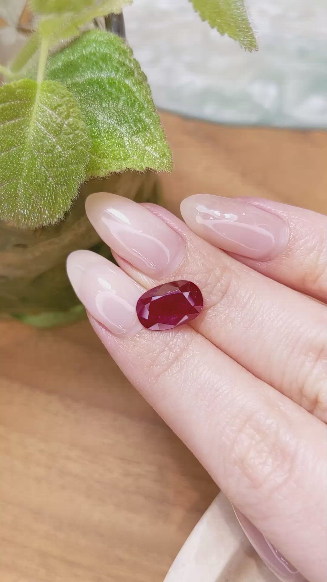 3.09 Ct. Ruby from Mozambique Size Video