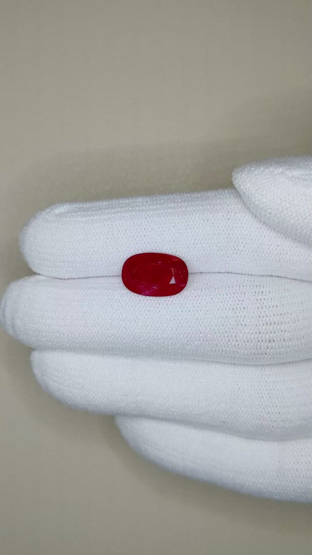 3.09 Ct. Ruby from Mozambique Size Video