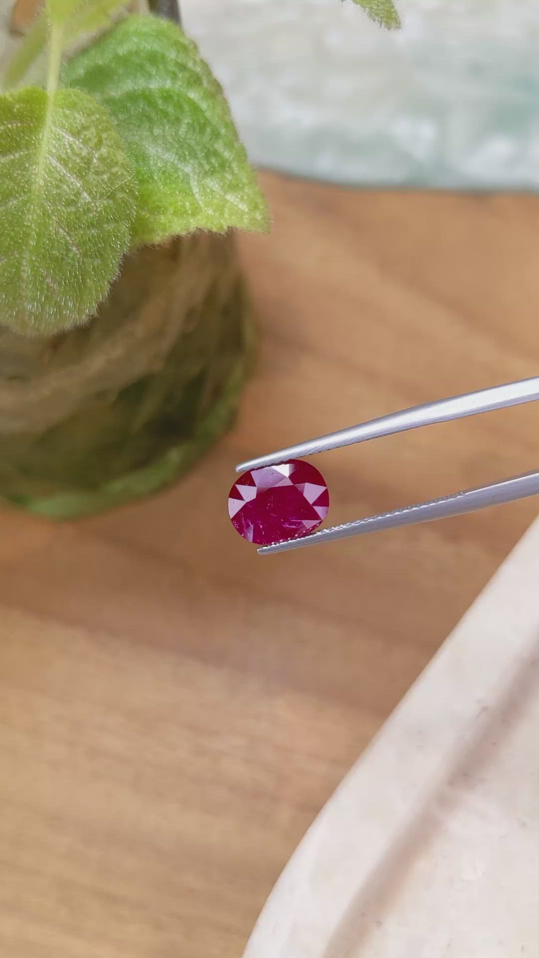 2.77 Ct. Ruby from Mozambique Size Video