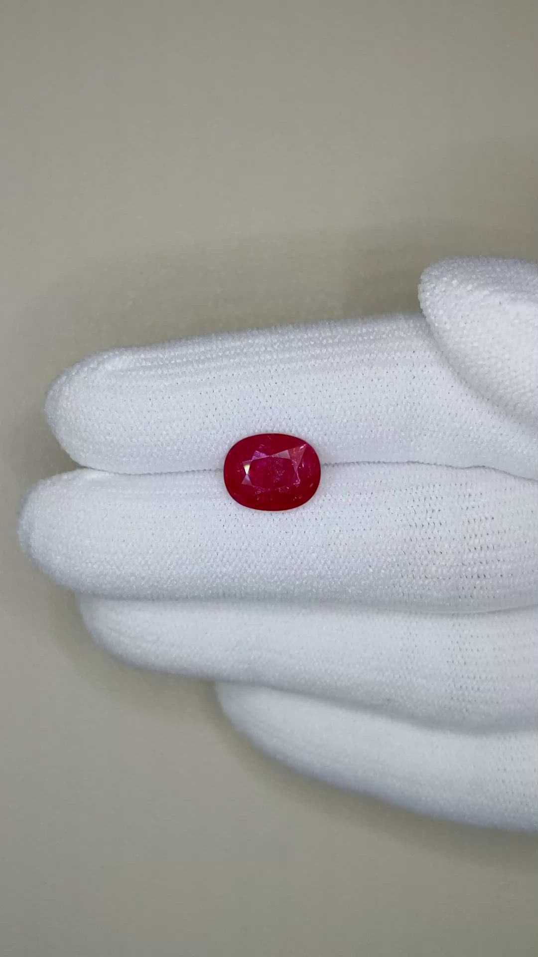 2.77 Ct. Ruby from Mozambique Size Video