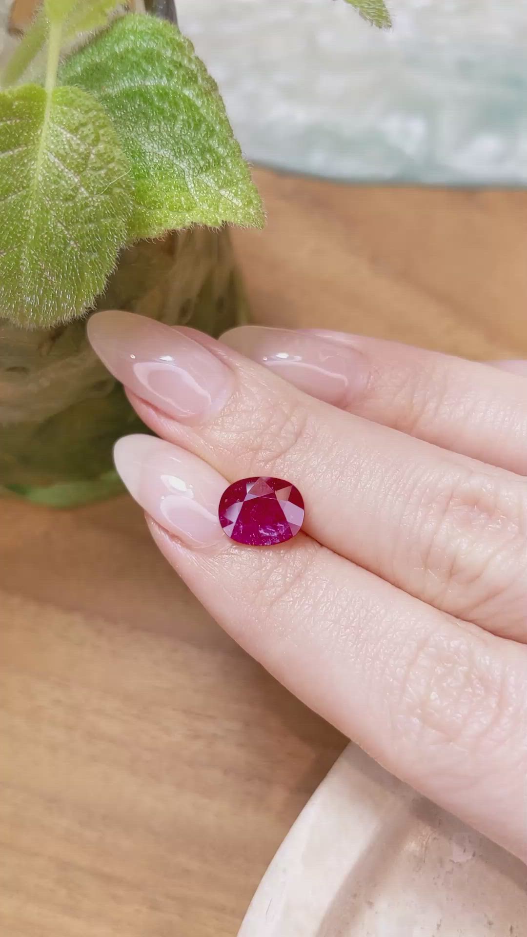 2.77 Ct. Ruby from Mozambique Size Video