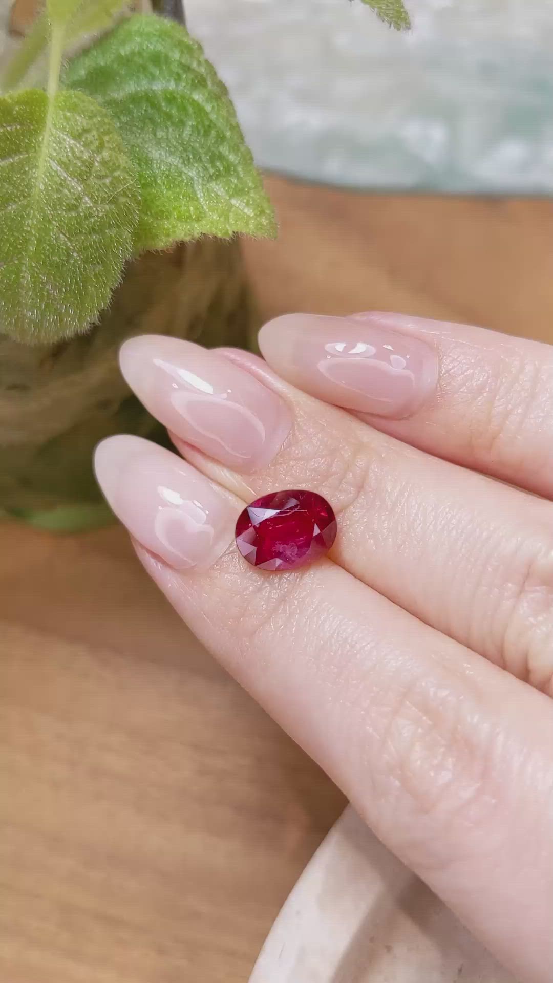 3.00 Ct. Ruby from Mozambique Size Video