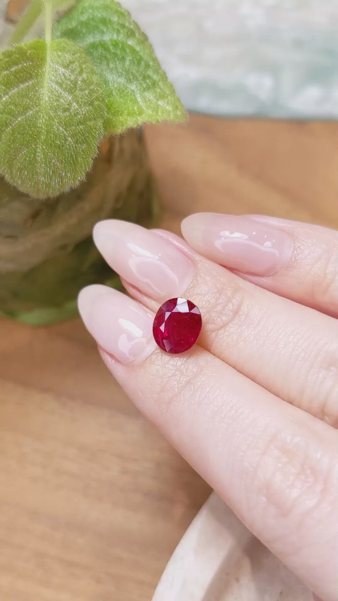 3.63 Ct. Ruby from Mozambique Size Video