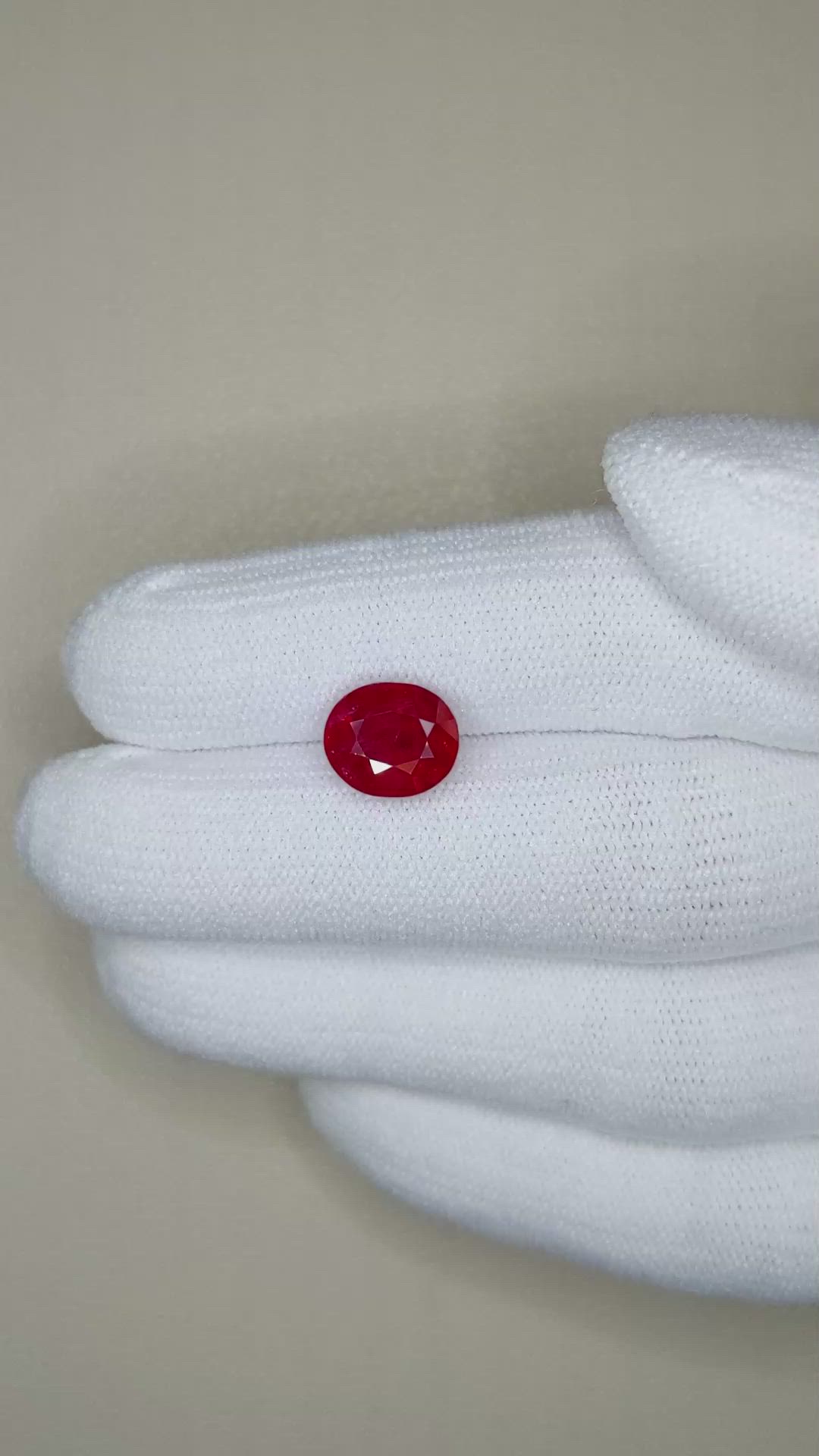 3.63 Ct. Ruby from Mozambique Size Video