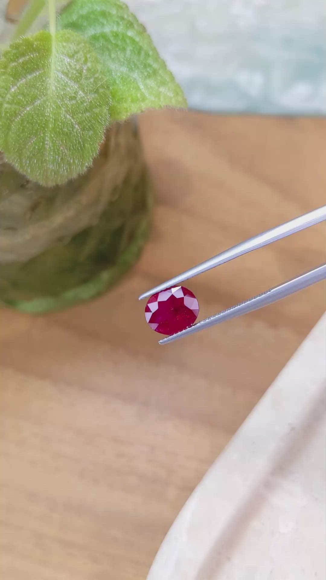 3.63 Ct. Ruby from Mozambique Size Video