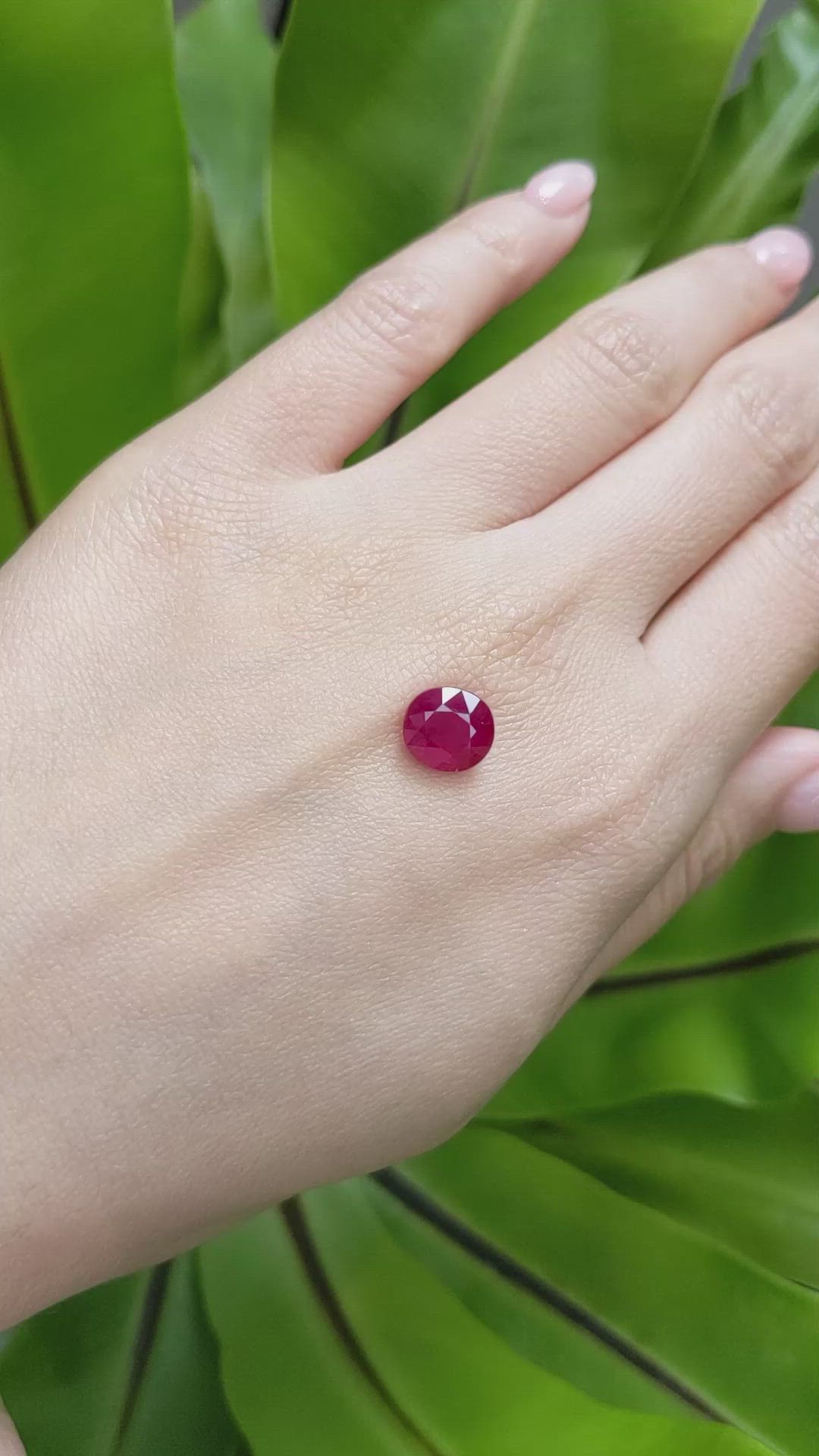 3.16 Ct. Ruby from Mozambique Size Video