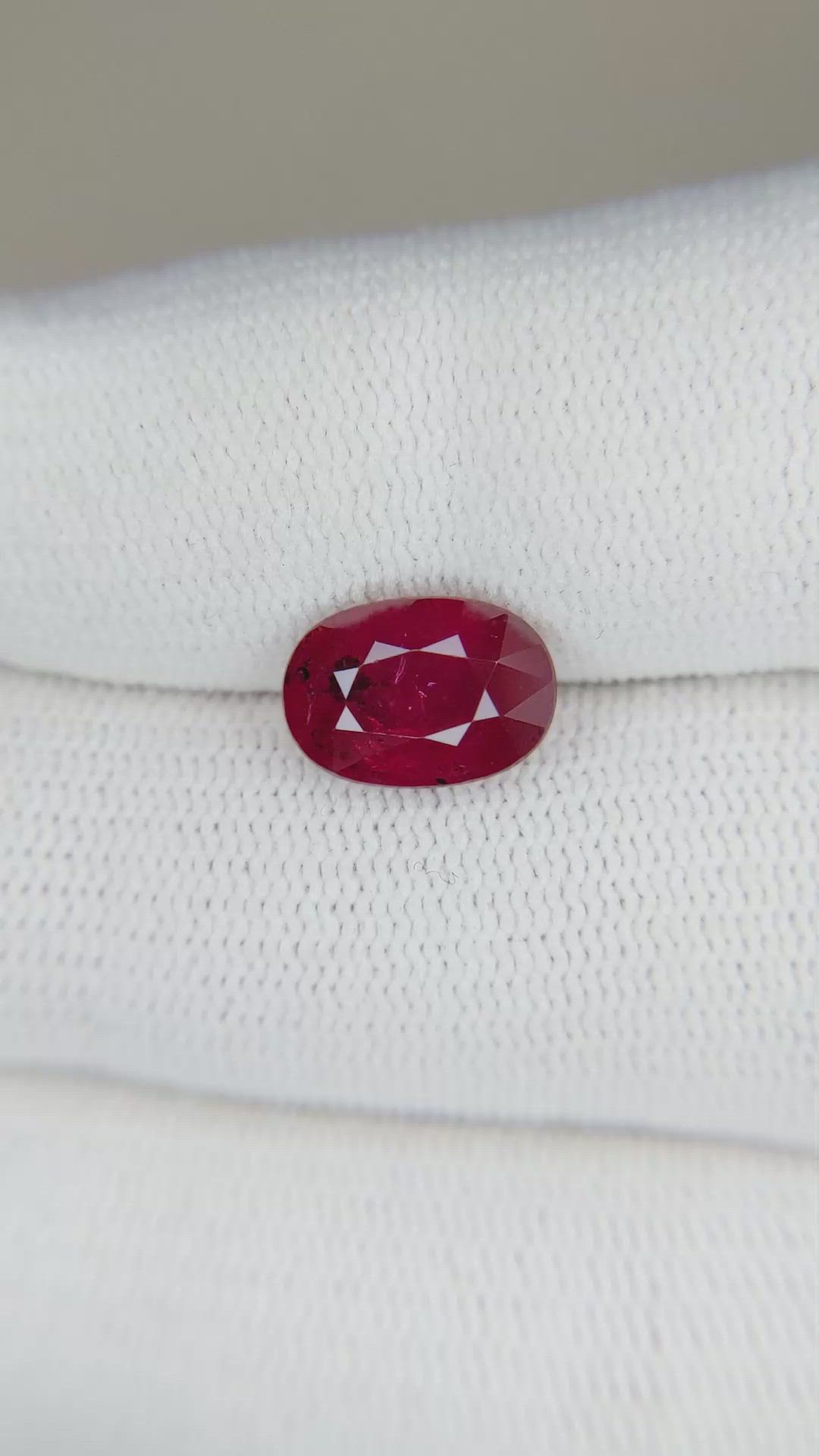 3.33 Ct. Ruby from Mozambique Size Video