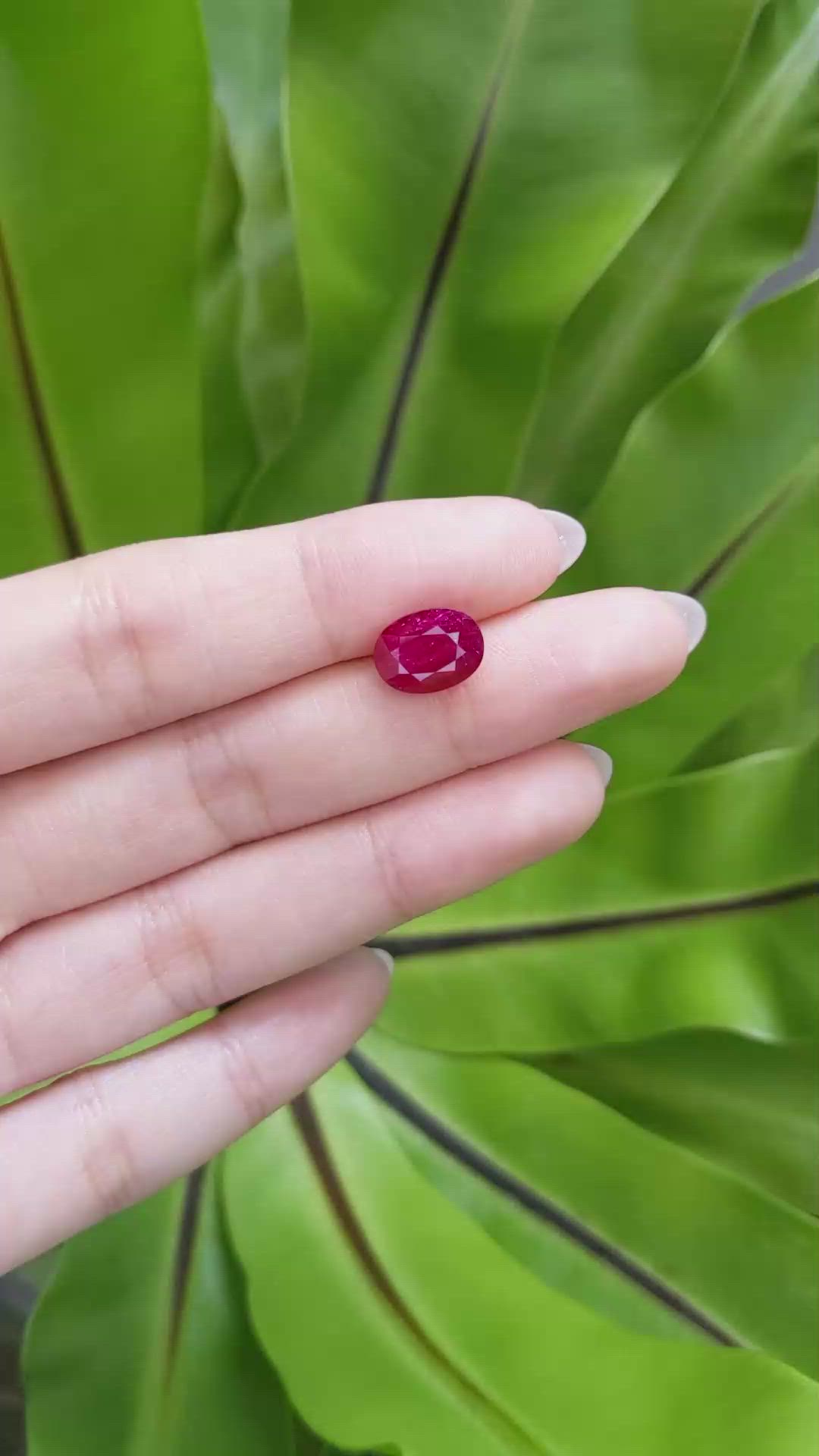 4.14 Ct. Ruby from Mozambique Size Video