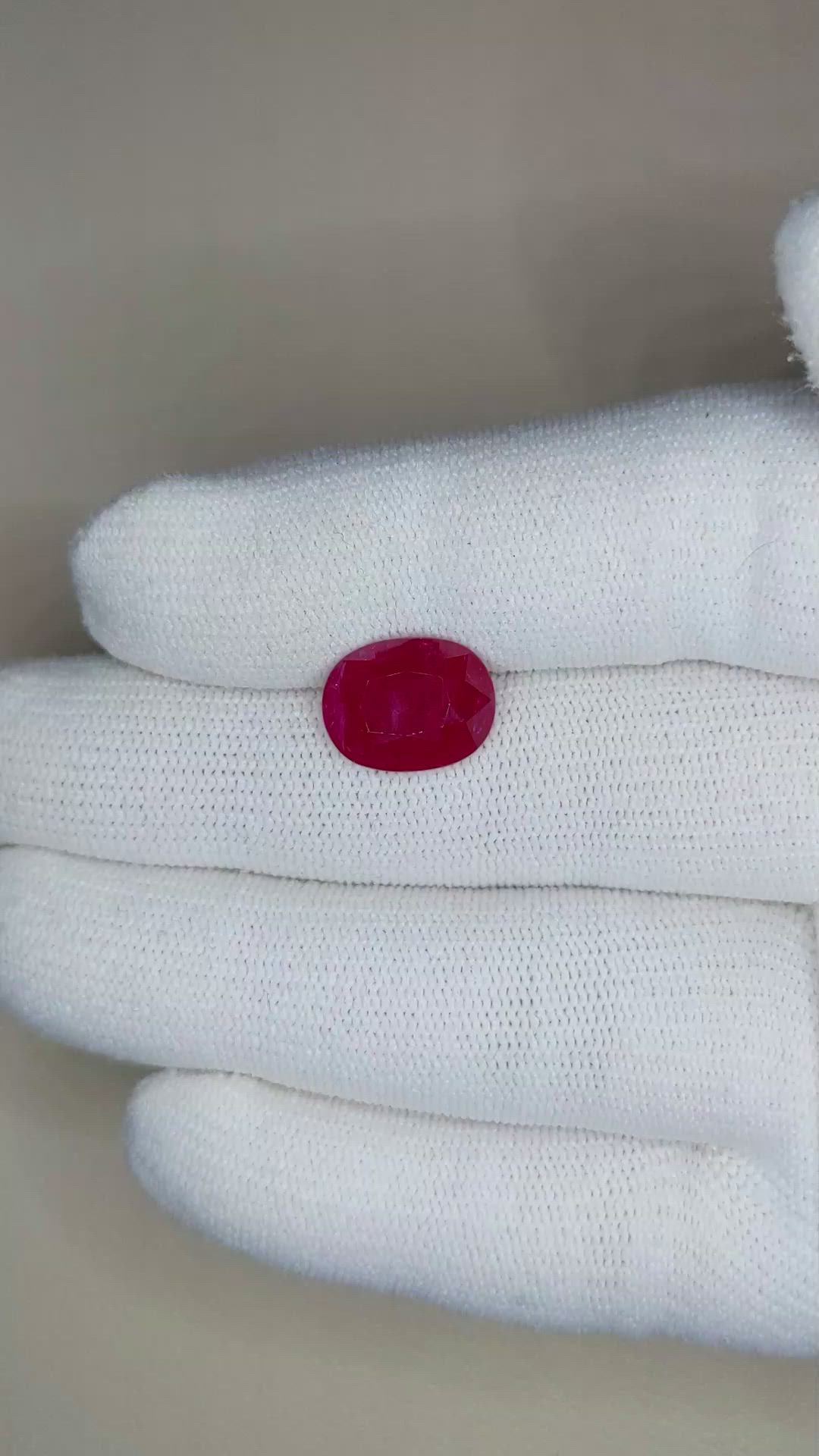 5.03 Ct. Ruby from Mozambique Size Video