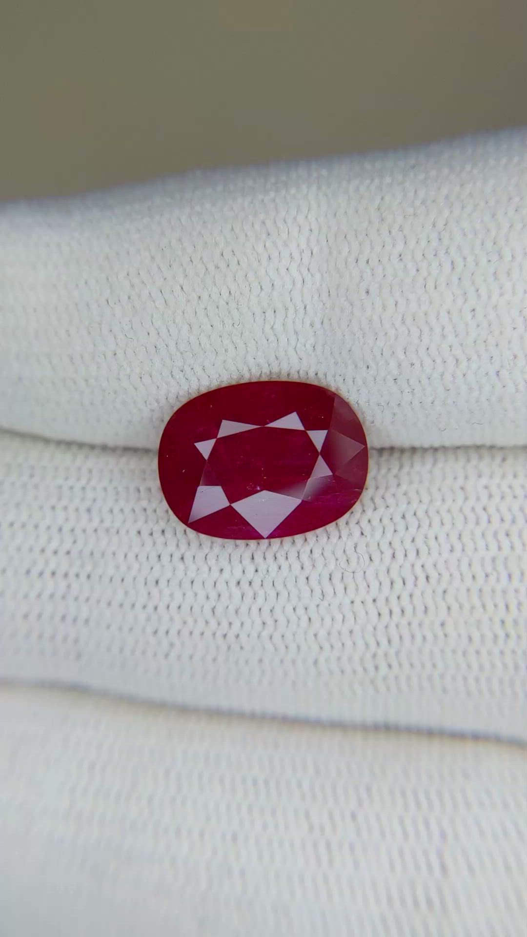 3.94 Ct. Ruby from Mozambique Size Video