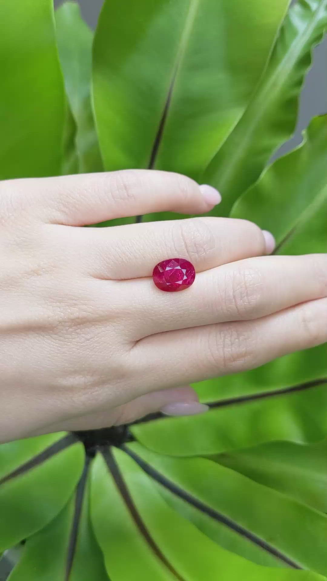 4.35 Ct. Ruby from Mozambique Size Video