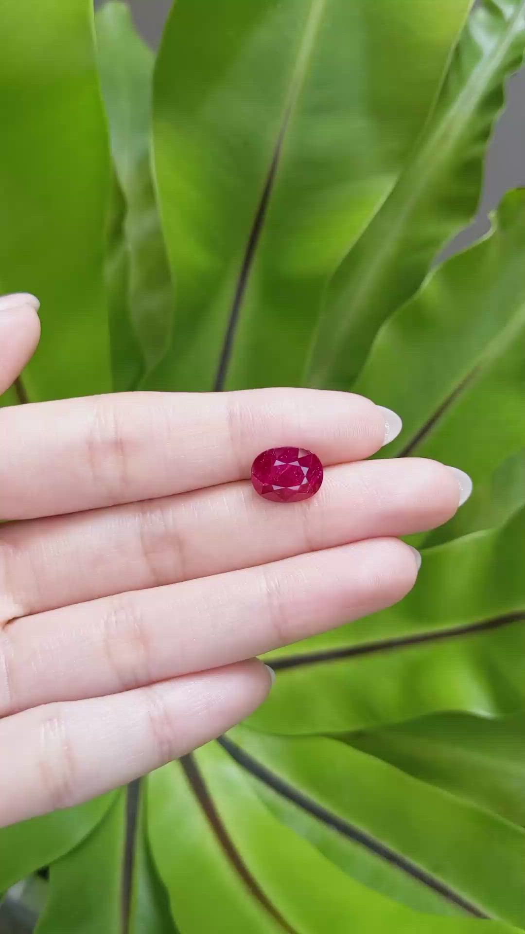 4.35 Ct. Ruby from Mozambique Size Video