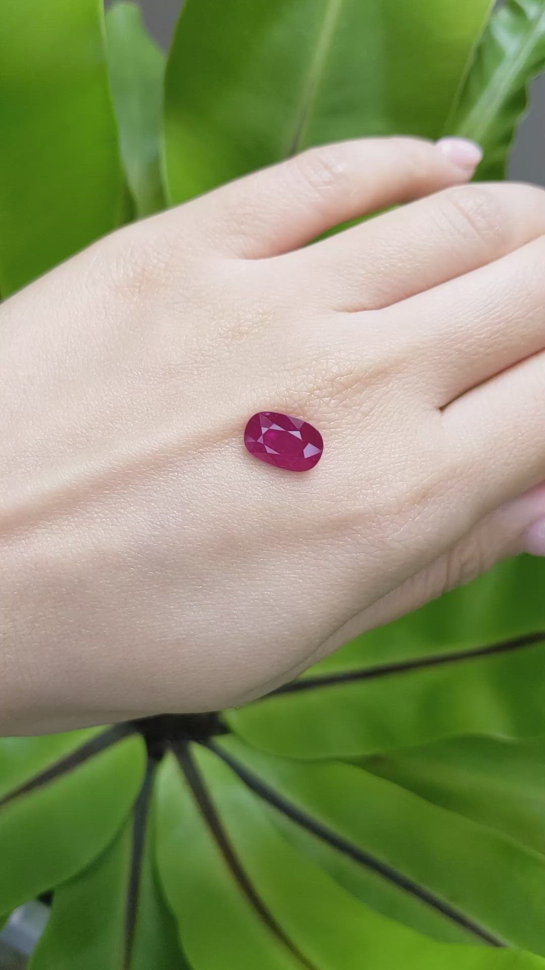 3.03 Ct. Ruby from Mozambique Size Video