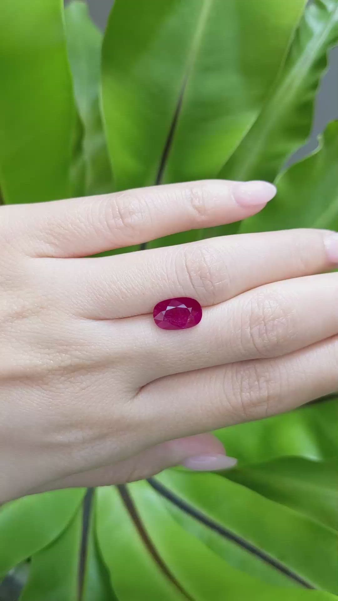 3.03 Ct. Ruby from Mozambique Size Video