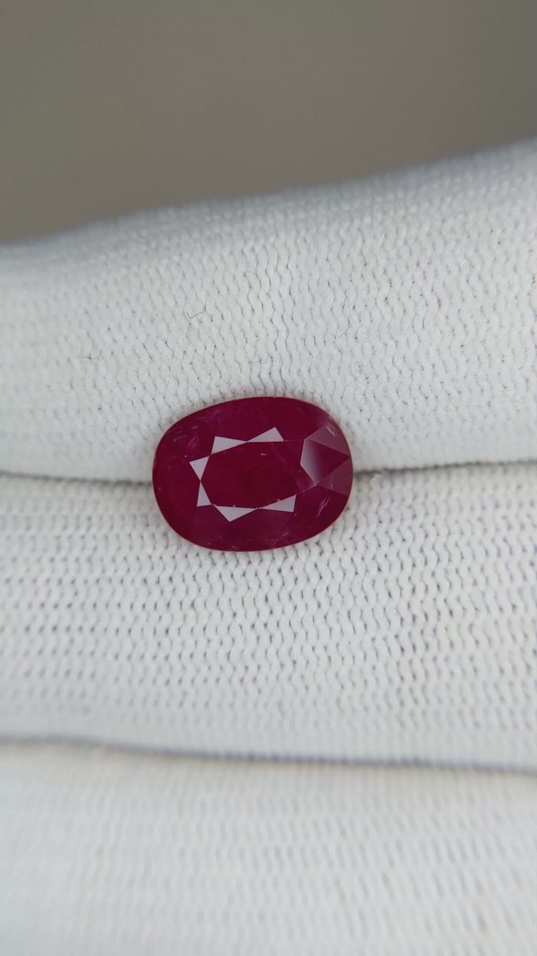 4.01 Ct. Ruby from Mozambique Size Video