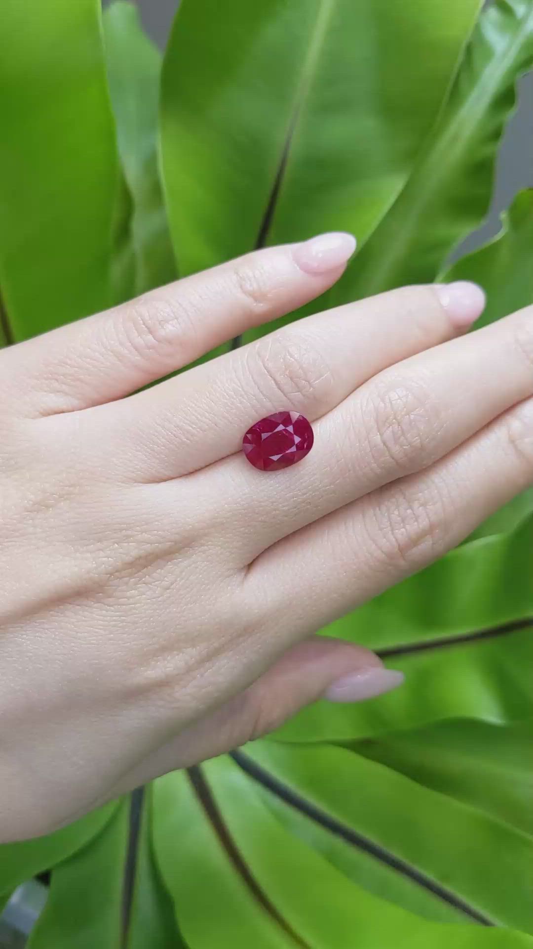 4.01 Ct. Ruby from Mozambique Size Video