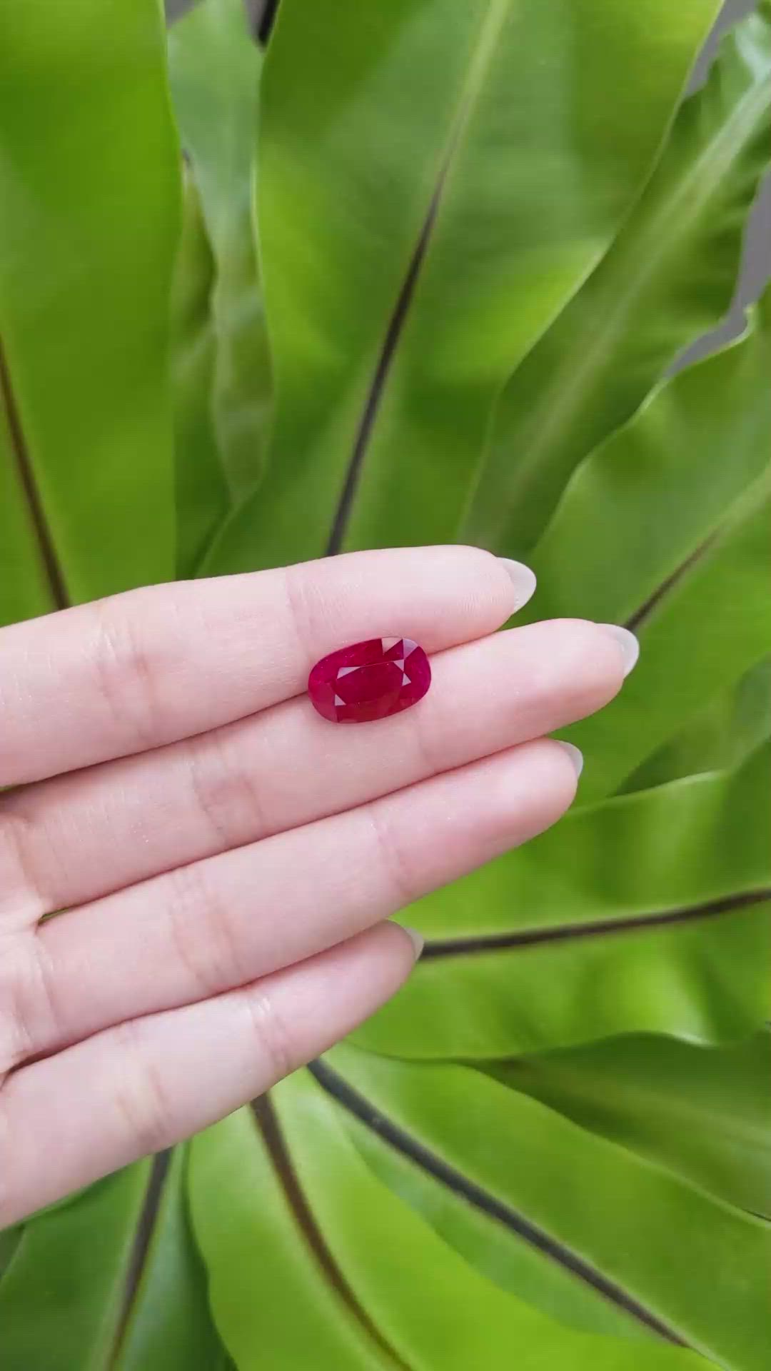 6.18 Ct. Ruby from Mozambique Size Video