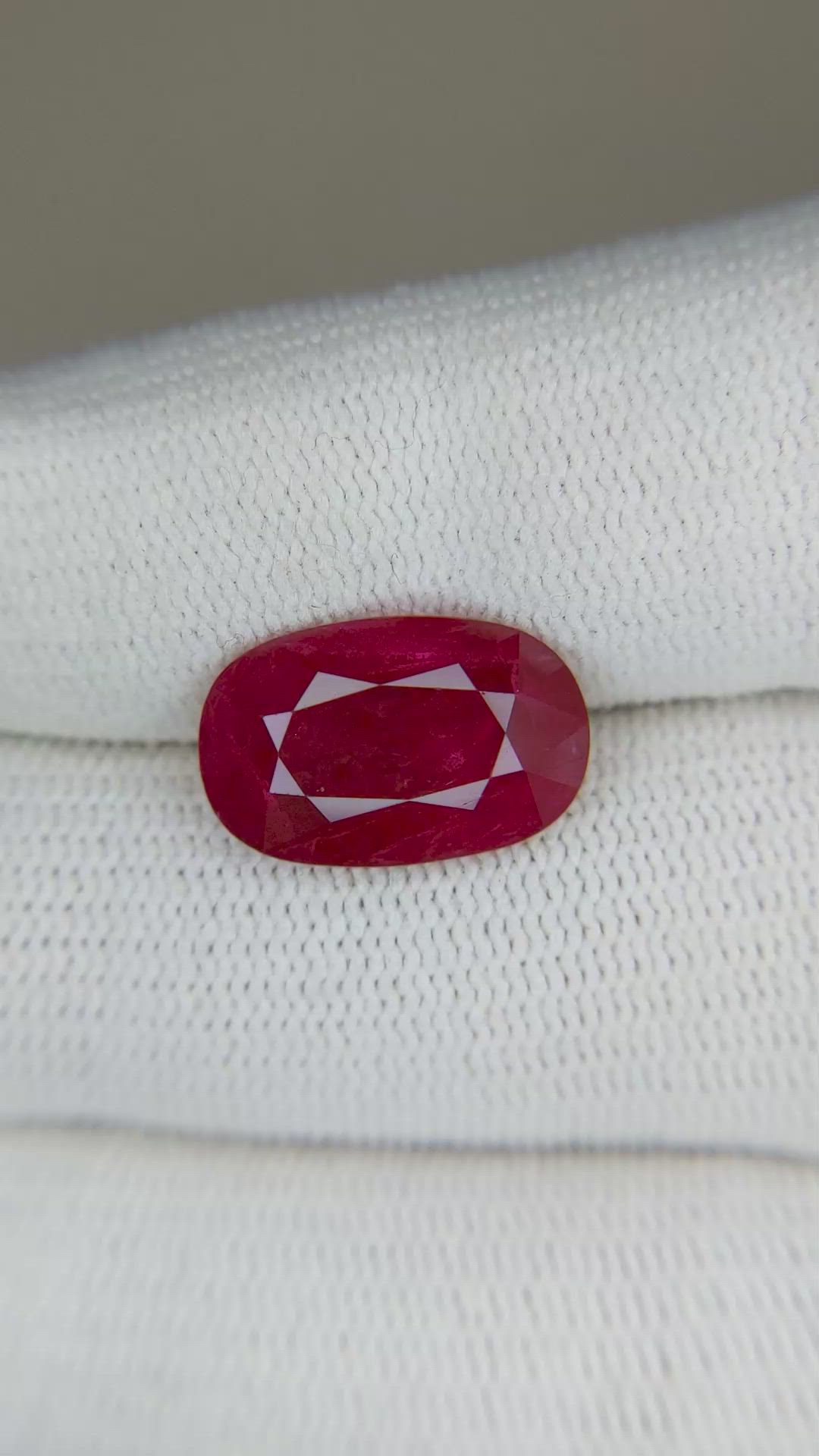 6.18 Ct. Ruby from Mozambique Size Video