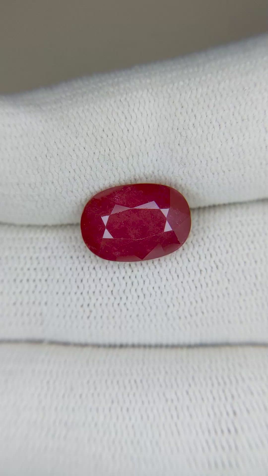 5.86 Ct. Ruby from Mozambique Size Video
