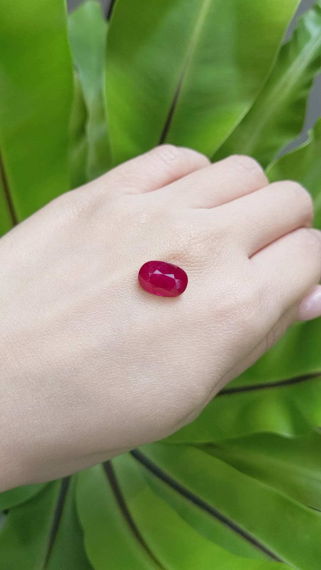 5.86 Ct. Ruby from Mozambique Size Video