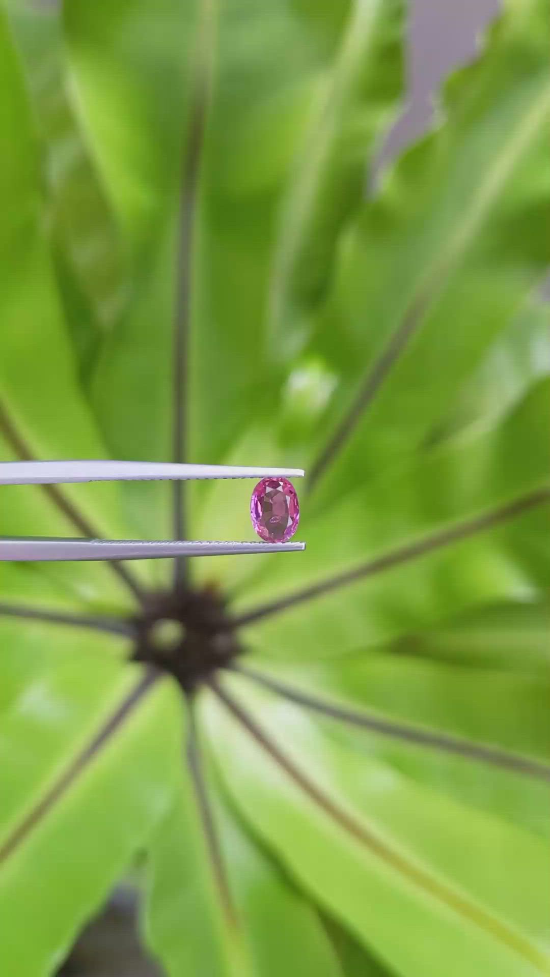 0.82 Ct. Ruby from Mozambique Size Video