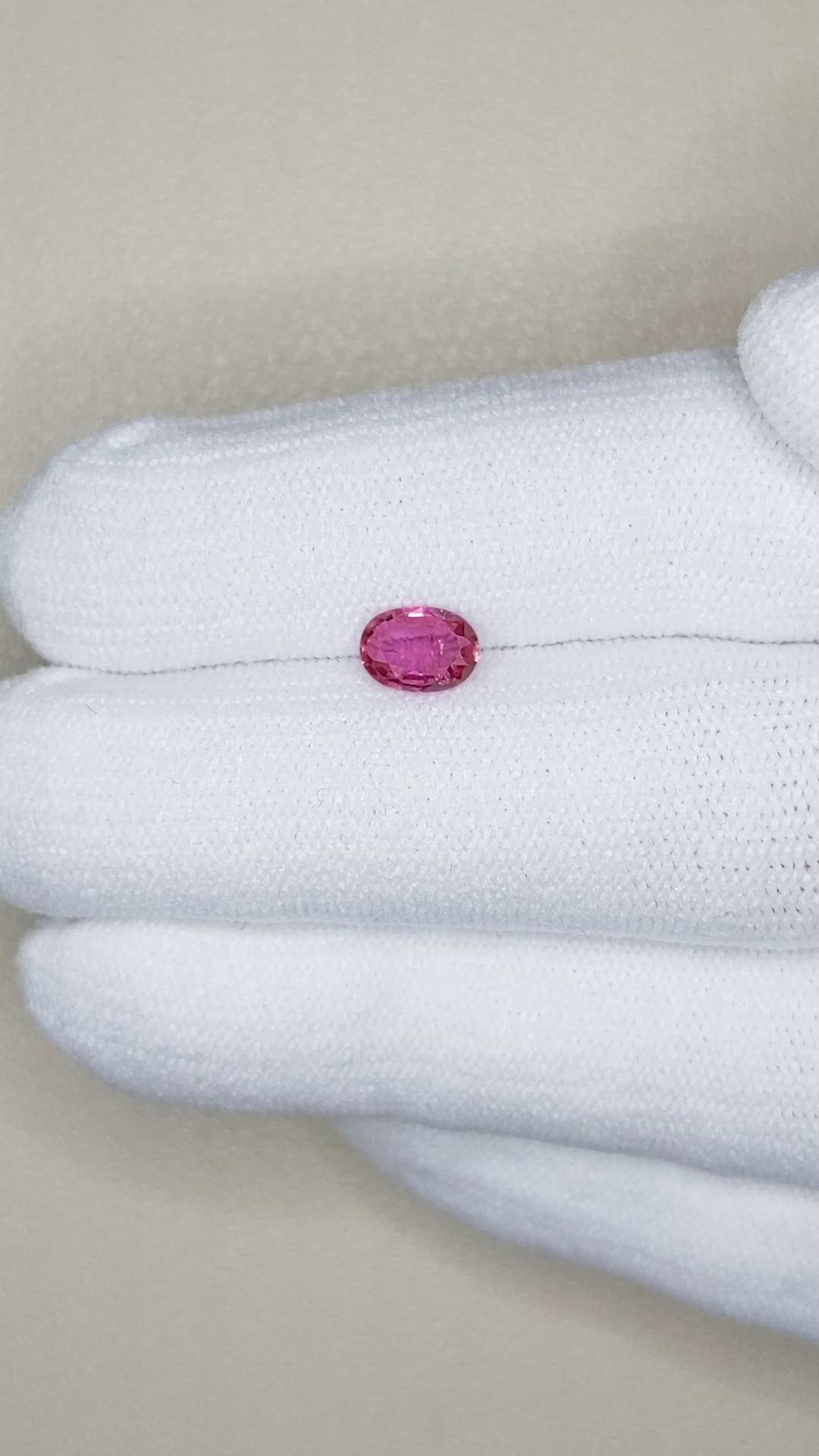 0.82 Ct. Ruby from Mozambique Size Video