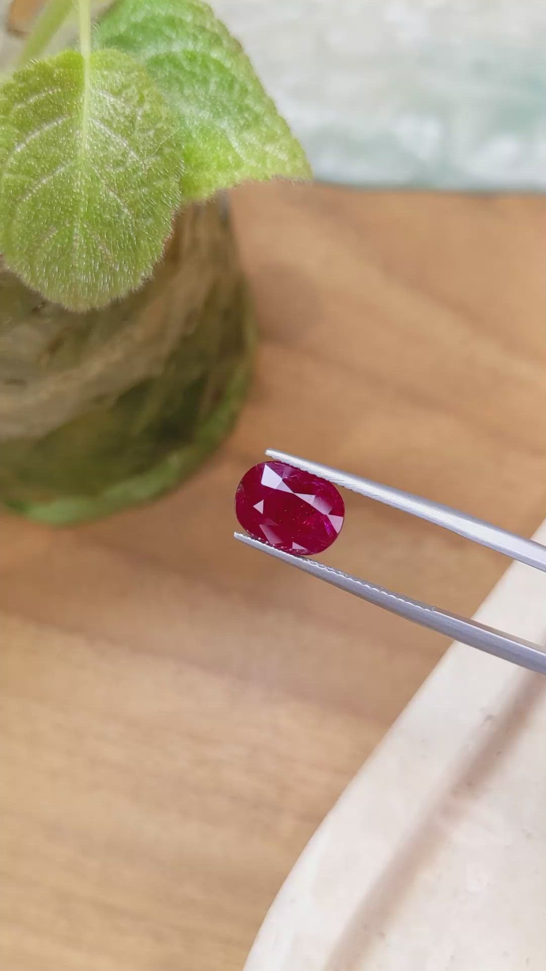 4.05 Ct. Ruby from Mozambique Size Video