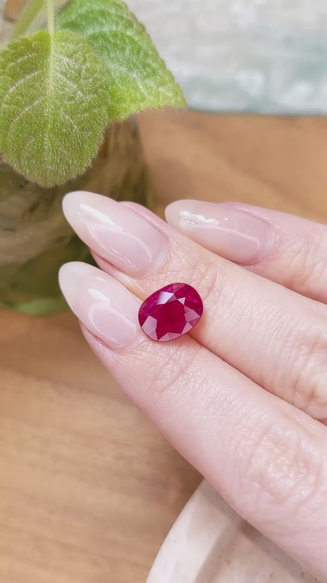 4.05 Ct. Ruby from Mozambique Size Video