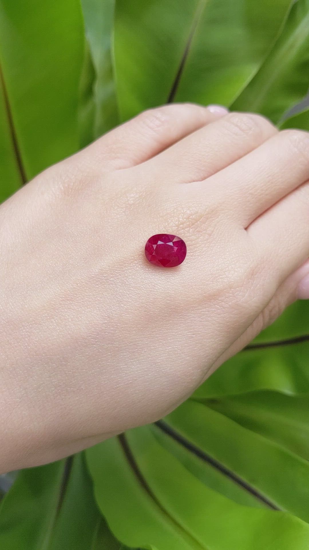 4.18 Ct. Ruby from Mozambique Size Video