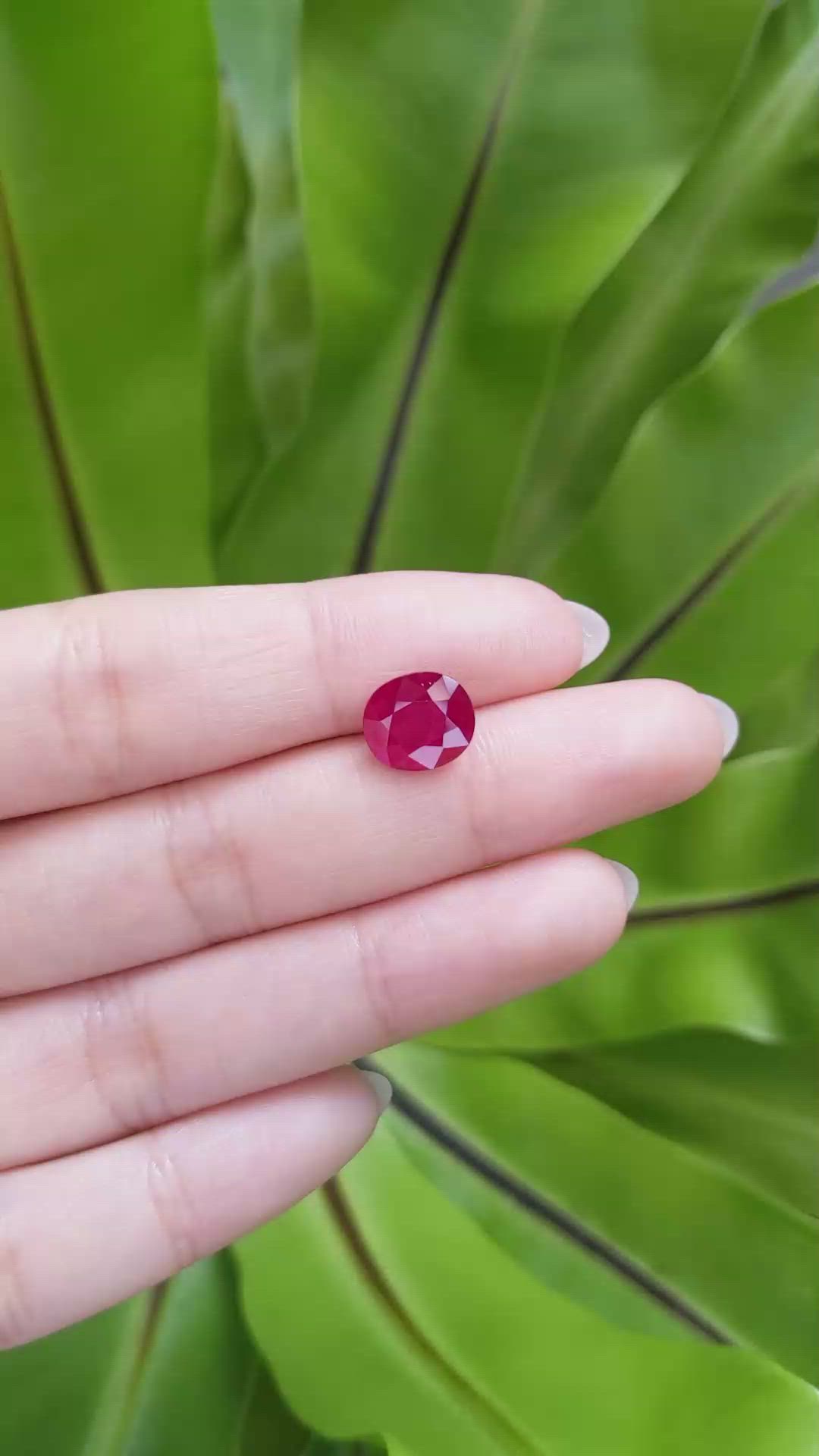 3.63 Ct. Ruby from Mozambique Size Video