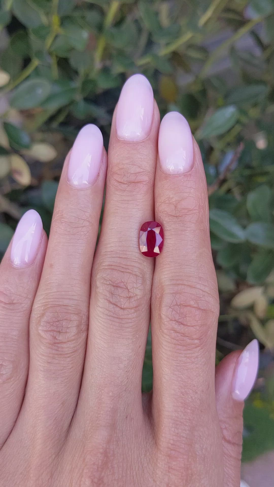 2.18 Ct. Ruby from Mozambique Size Video