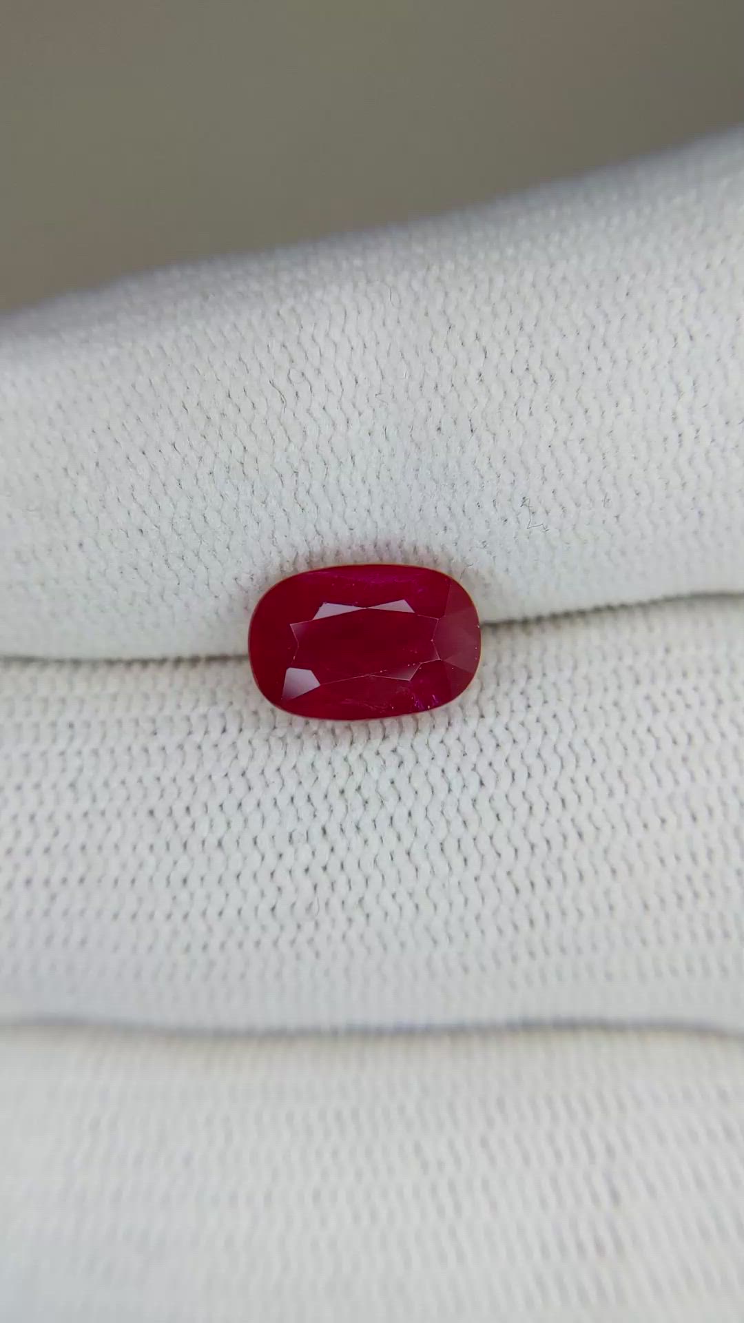 2.18 Ct. Ruby from Mozambique Size Video