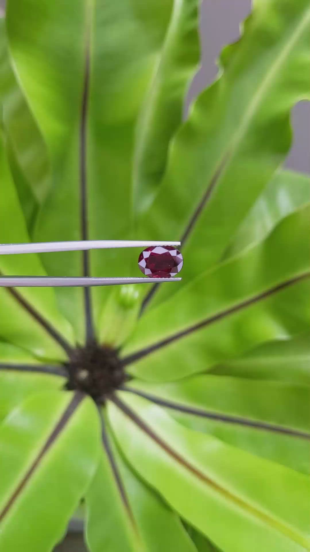 2.98 Ct. Ruby from Mozambique Size Video