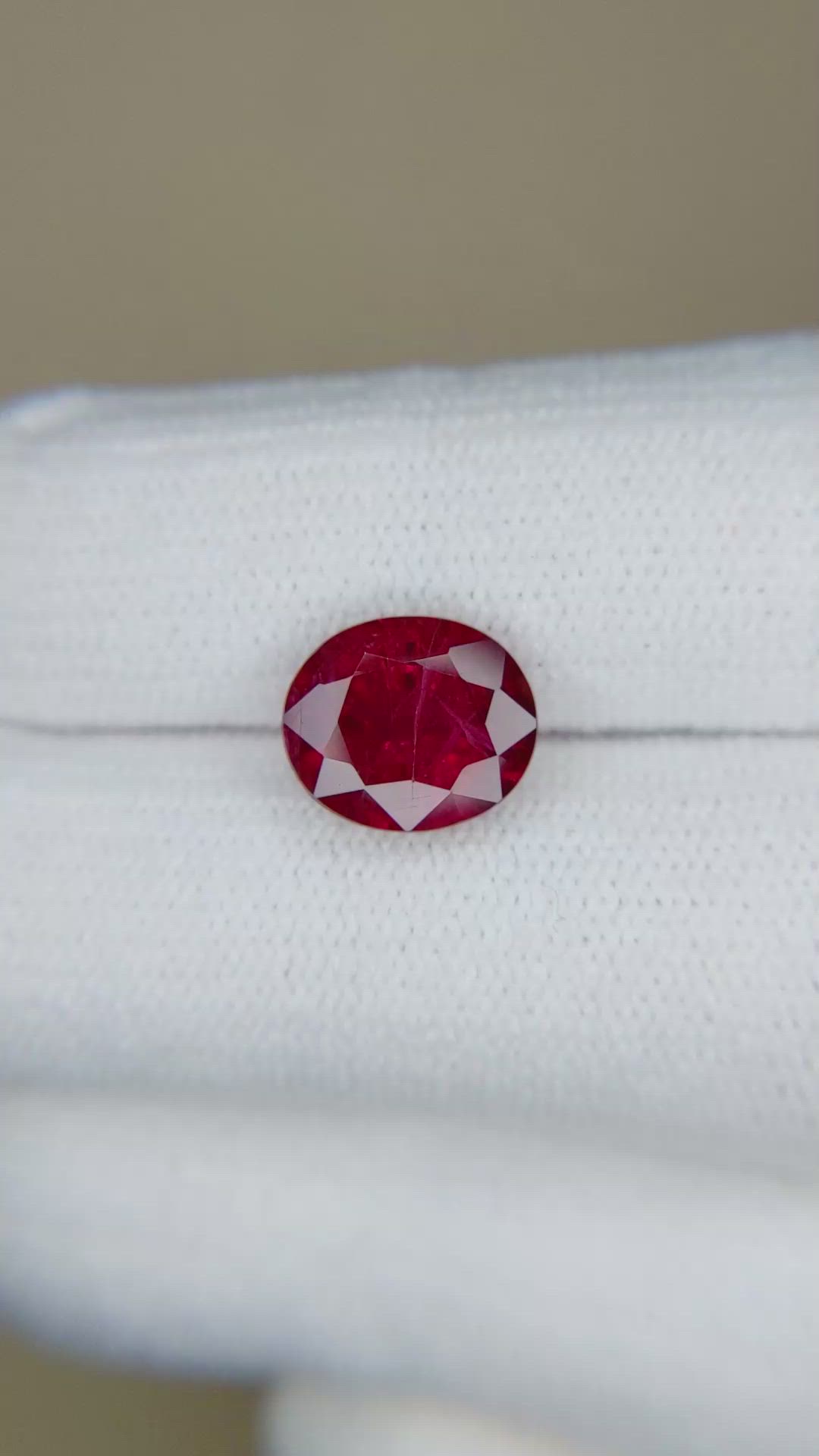 3.16 Ct. Ruby from Mozambique Size Video