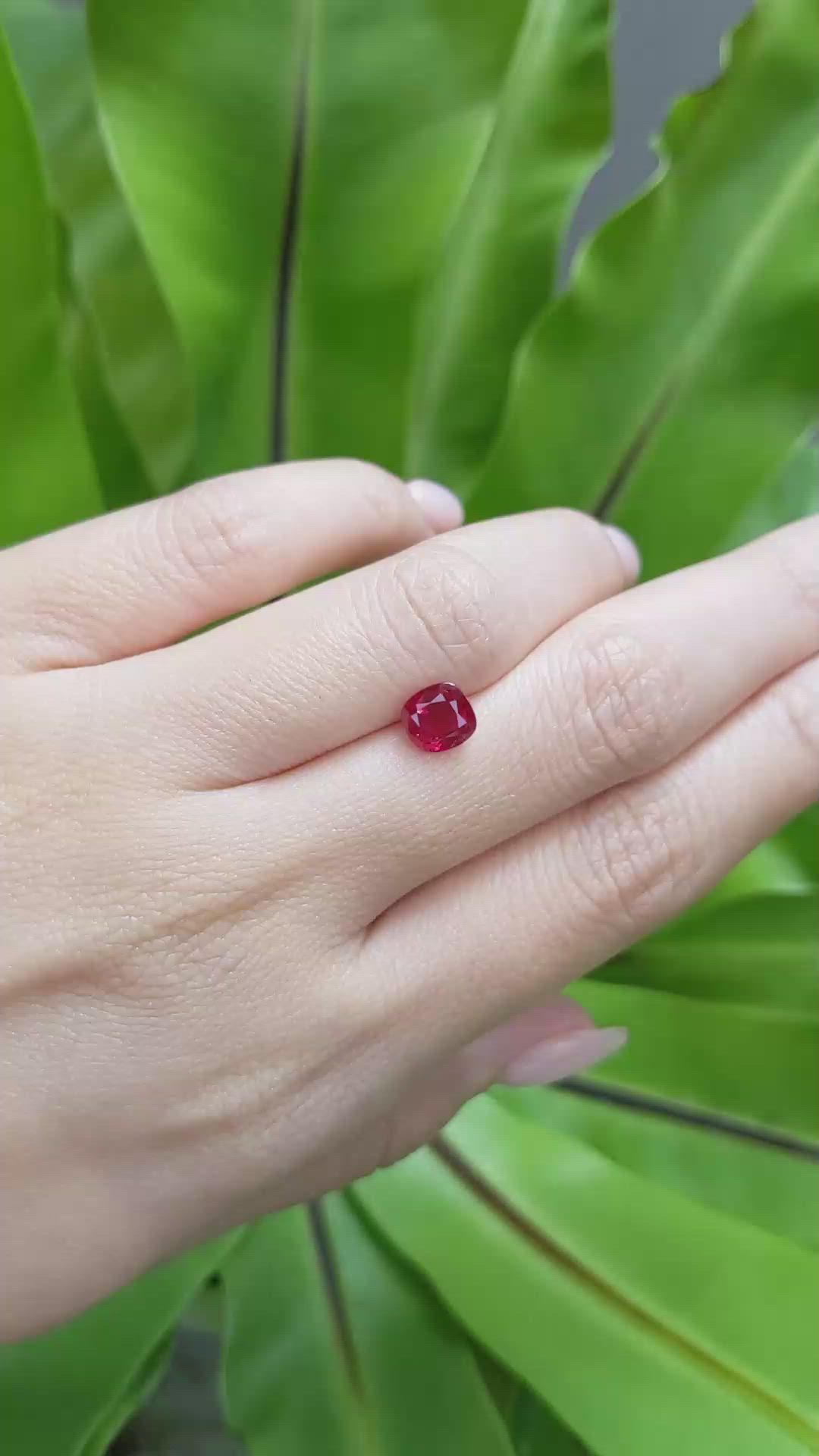 1.60 Ct. Ruby from Mozambique Size Video