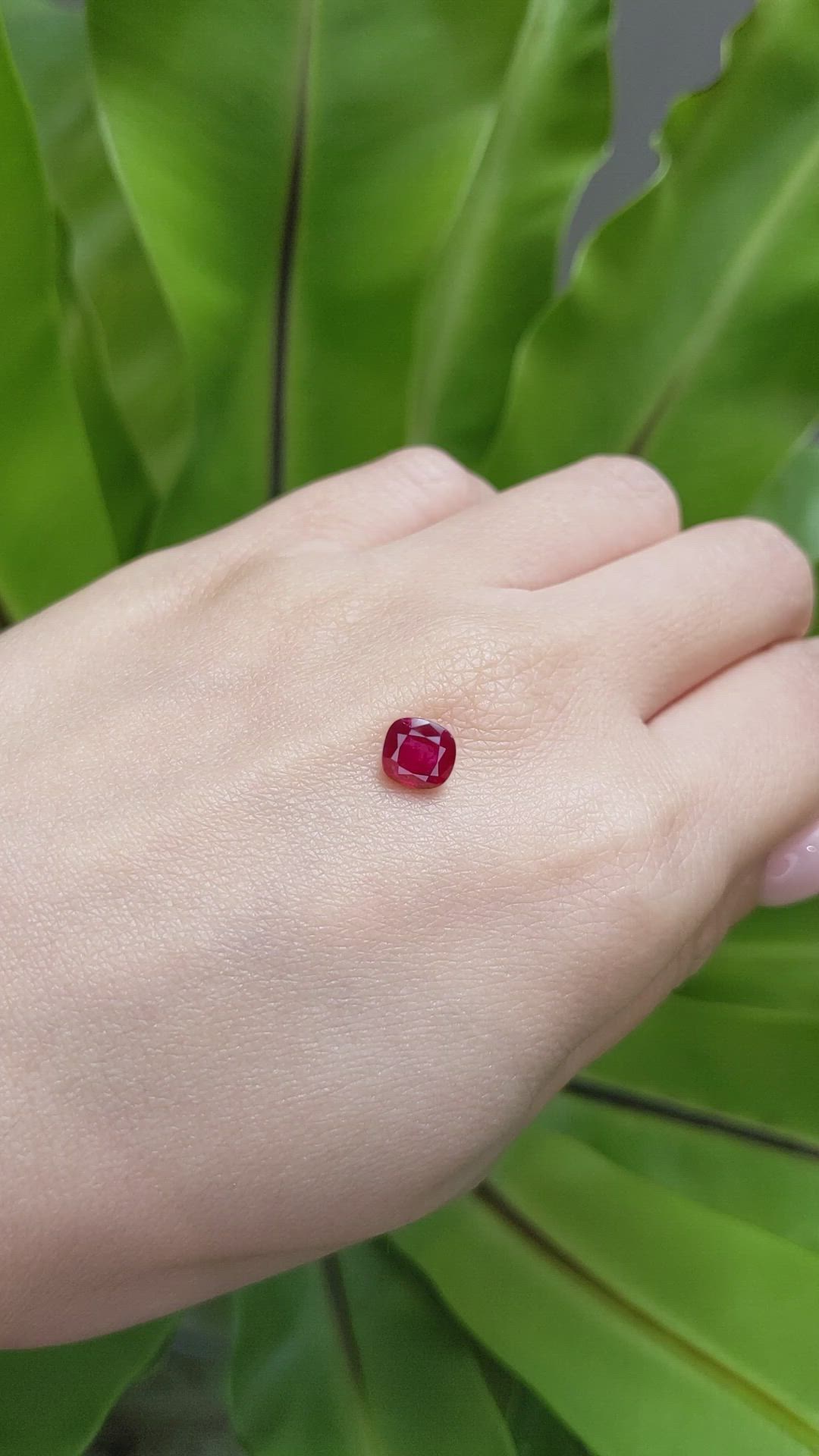 1.60 Ct. Ruby from Mozambique Size Video